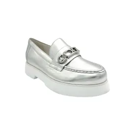 101631 Silver Platform Loafers