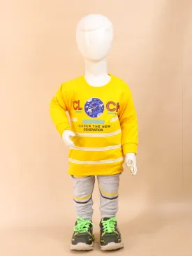 2Yr - 5Yrs Clock Yellow Suit For Kids NJ BS75