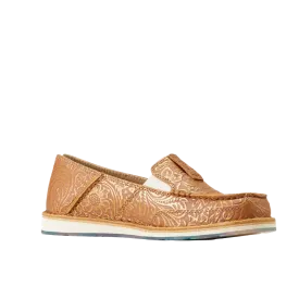 Ariat Ladies Cruiser Floral Embossed Bronze Slip On Shoe 10046920