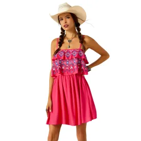 Ariat Women's Pink Peacock Malena Summer Dress