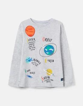 Chomp Long Sleeve Applique T-Shirt | Joules