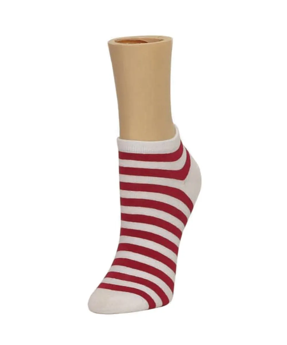 Classic Stripe Soft-Fit Cotton-Rich Low Cut Happy Sock