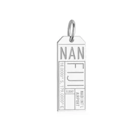 Fij NAN Luggage Tag Charm Silver