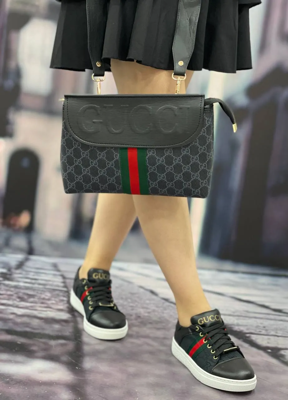 GG sneakers bag