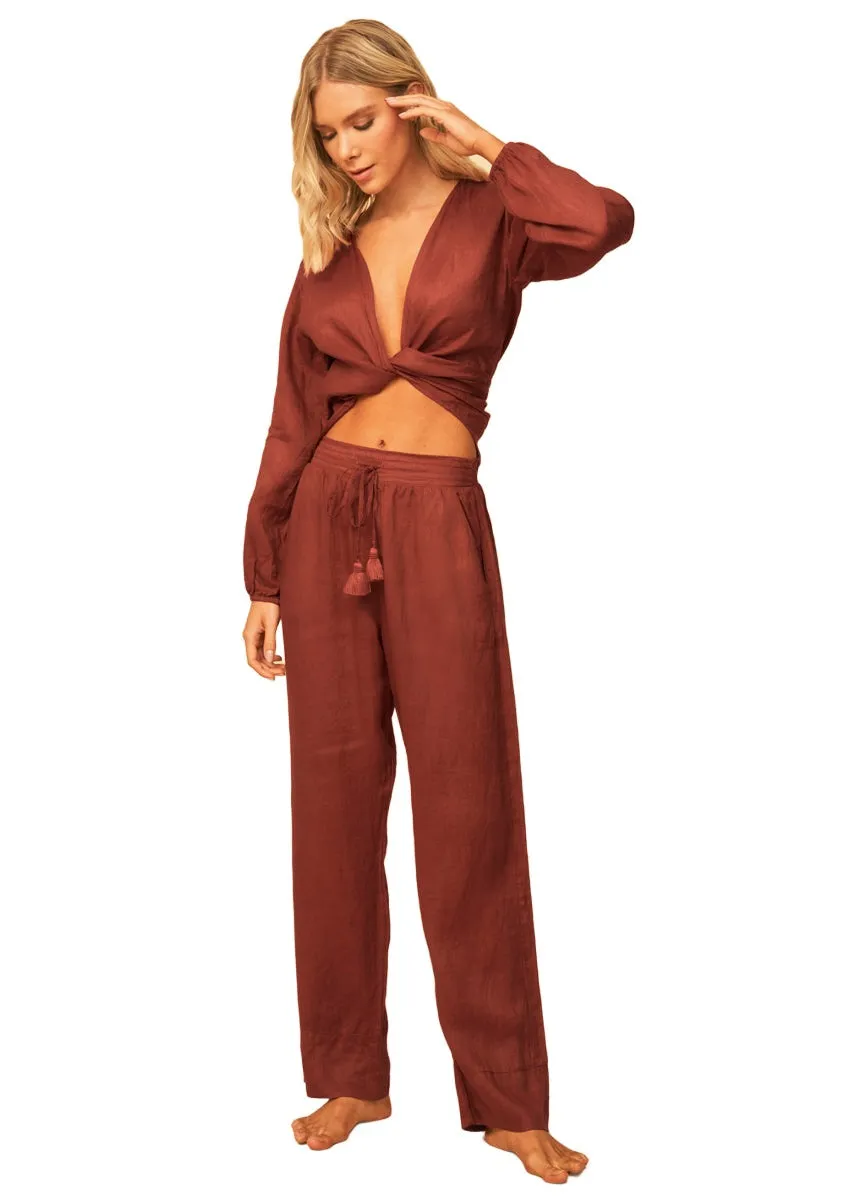 Maaji Burgundy Tori Beachwear Top