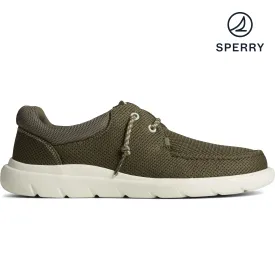 Men's Captain's Moc Mesh Sneaker - Olive (STS24875)