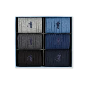 Simply Sartorial Socks - 6 Pair Gift Box