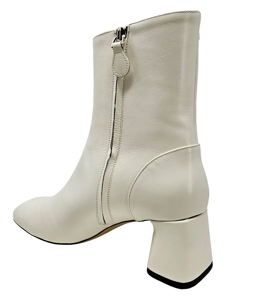 The Keli Off White Ankle Boot