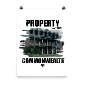 The Walking Dead Property Of Premium Satin Poster