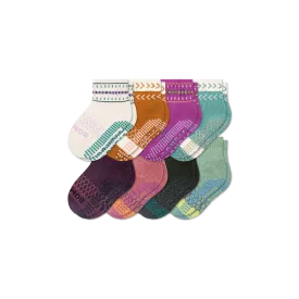 Toddler Gripper Calf Sock 8-Pack