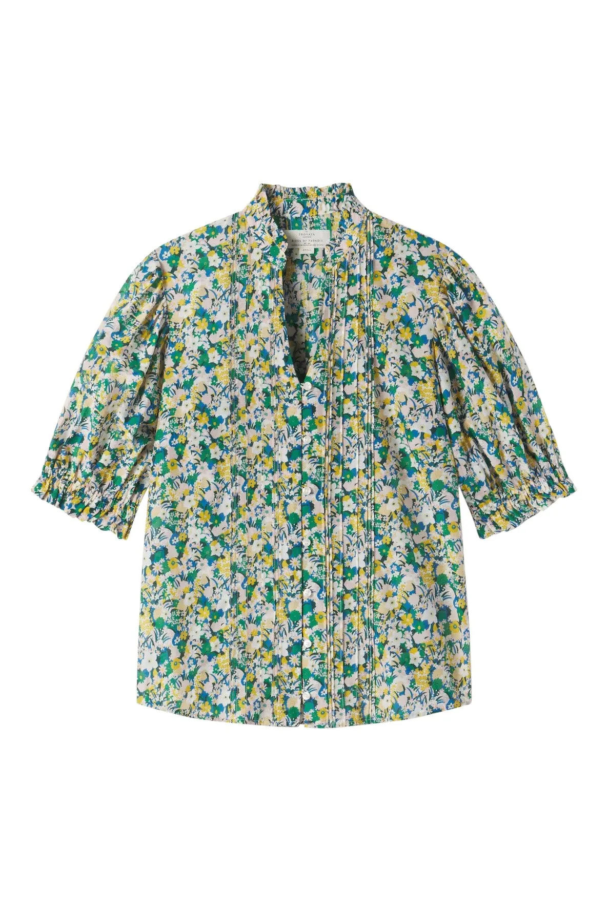 Trovata Birds of Paradis Eliza Blouse in Calma Bloom